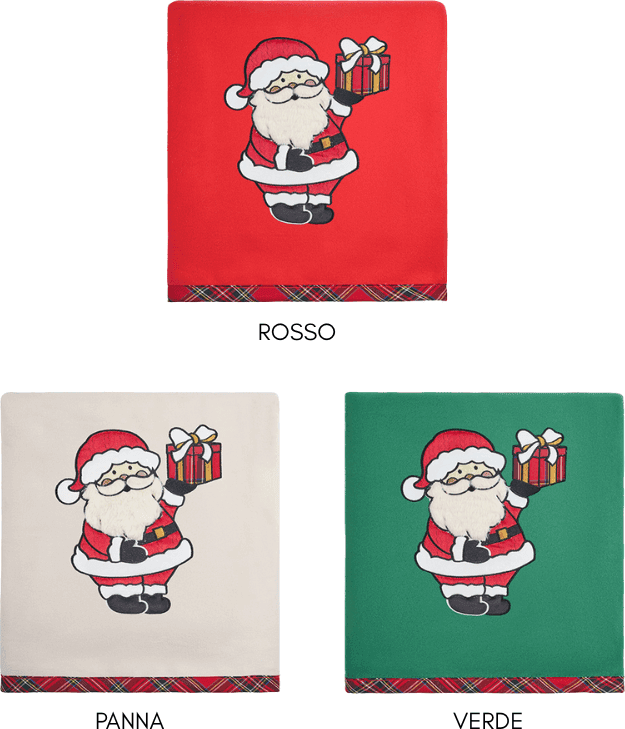 Plaid Natale Vingi Ricami Santa Claus - 2