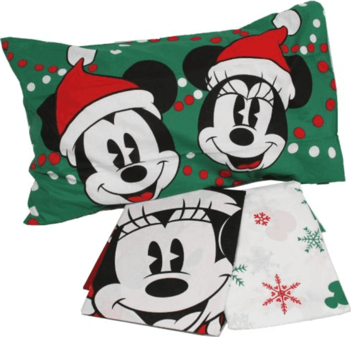 Lenzuola Minnie e Topolino Natale Disney Slitta - 2