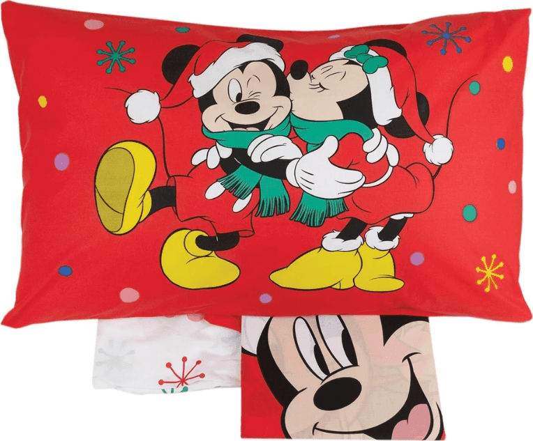 Lenzuola Minnie e Topolino Natale Disney Abete - 2