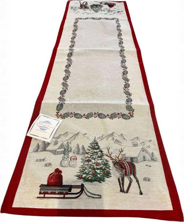 Runner Centrotavola Natalizio Slitta di Babbo Natale Botticelli Home - 2