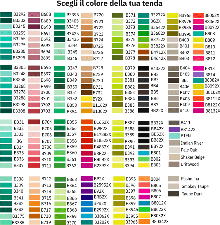 Tenda moderna a tinta unita personalizzabile misure standard - 3