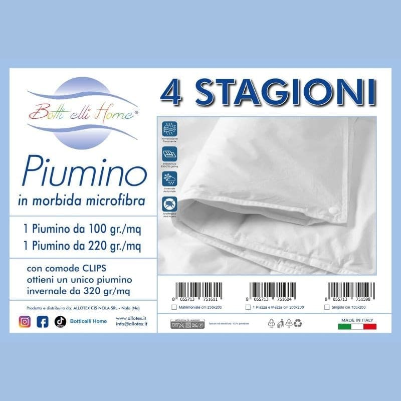 Piumino Letto Quattro Stagioni Botticelli Home - 3