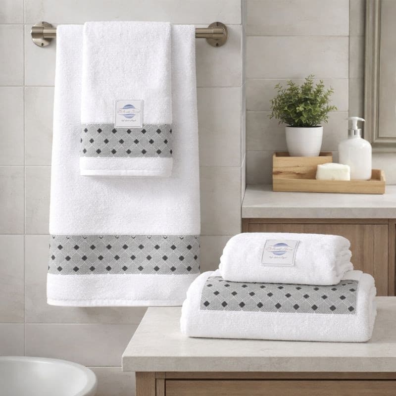 Set Asciugamani Viso Ospite e Telo bagno Botticelli Home Tulum - 1