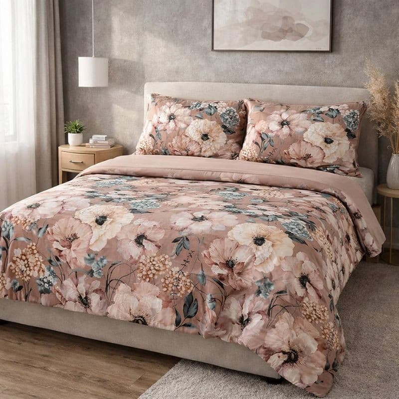 Lenzuola Matrimoniali cotone Botticelli Home Gerbera - 5