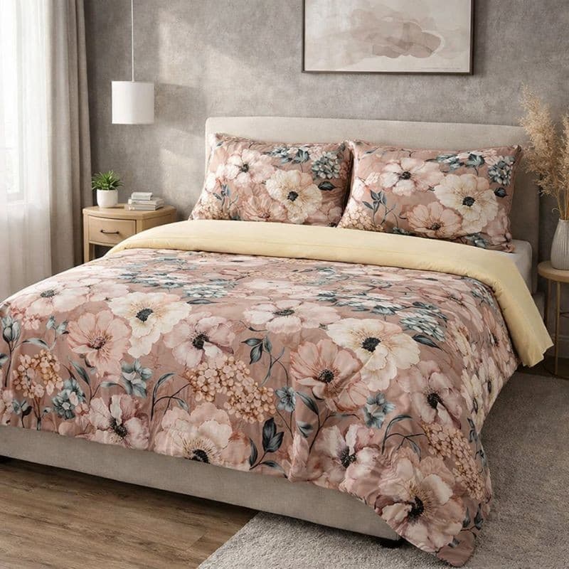 Lenzuola Matrimoniali cotone Botticelli Home Gerbera - 2