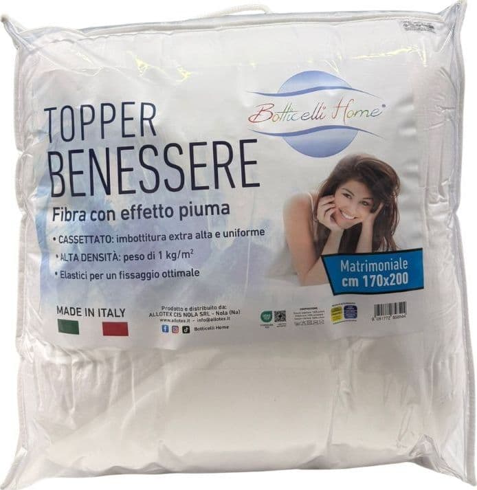 Topper materasso effetto piuma Botticelli Home Benessere - 2