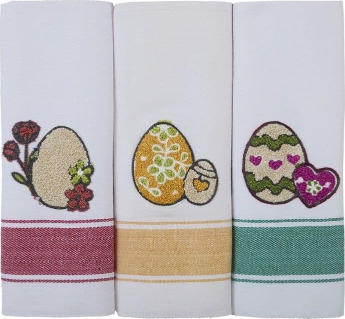 Strofinacci pasquali Vingi Ricami Spiga 3 pezzi - 2