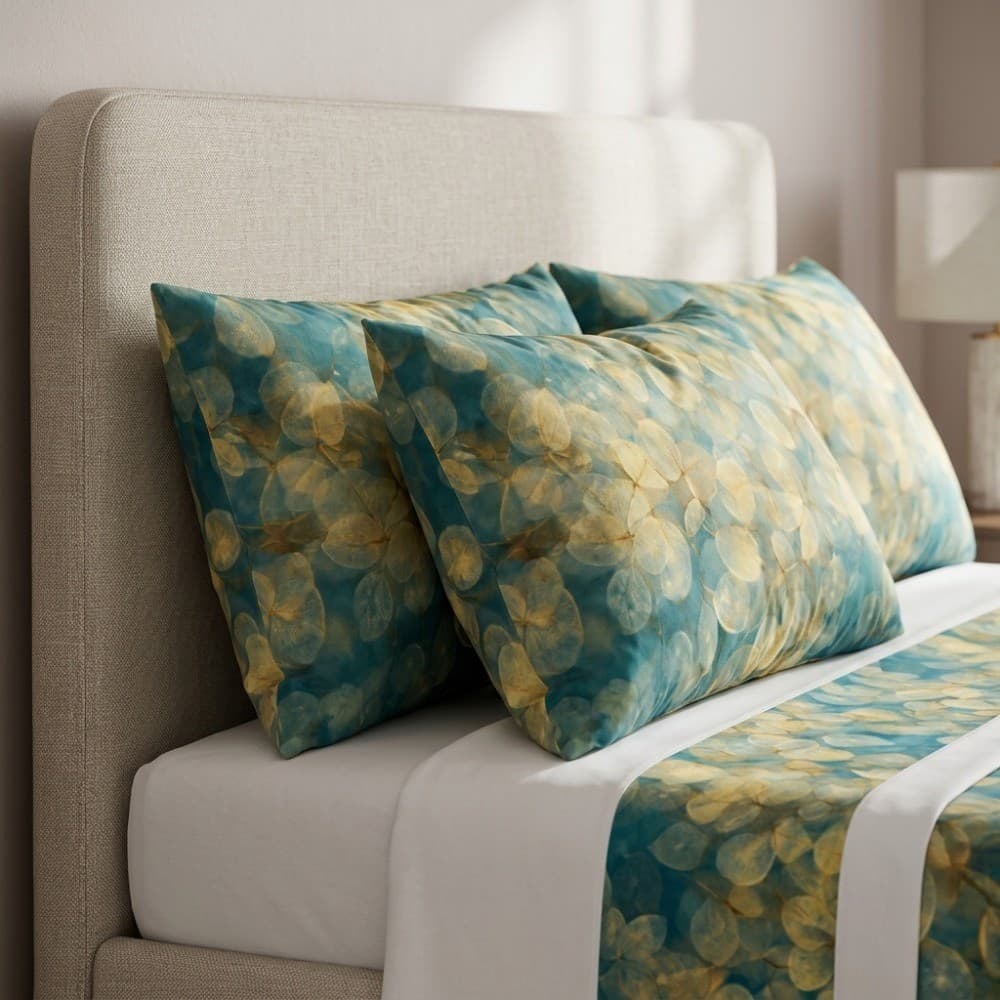 Lenzuola Matrimoniali cotone Botticelli Home Foglie - 3
