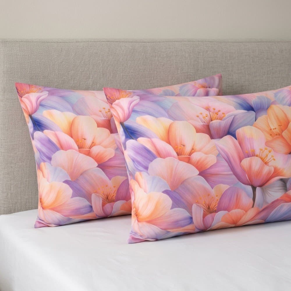 Completo Letto Matrimoniale Botticelli Home Papaveri Multicolor - 4