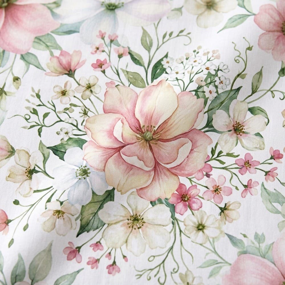 Lenzuola Matrimoniali cotone Botticelli Home Fiori Colorati - 4