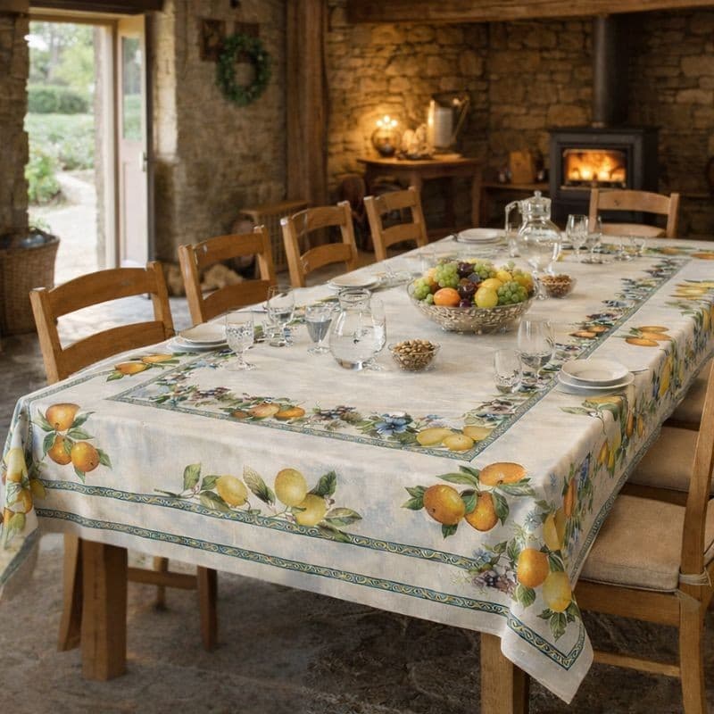 Tovaglia da tavola fantasia agrumi Ribera Botticelli Home - 5