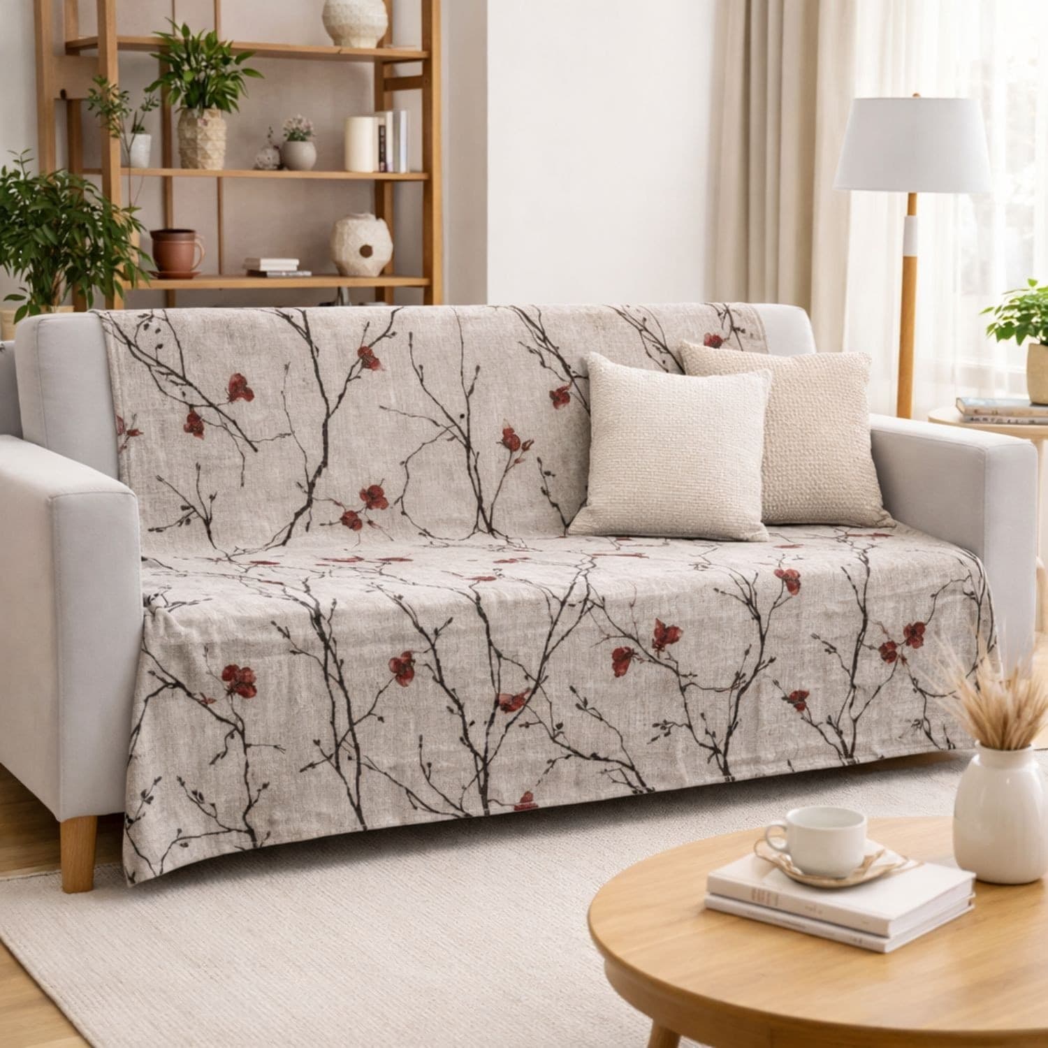Telo arredo Copridivano Rami primaverili Botticelli Home