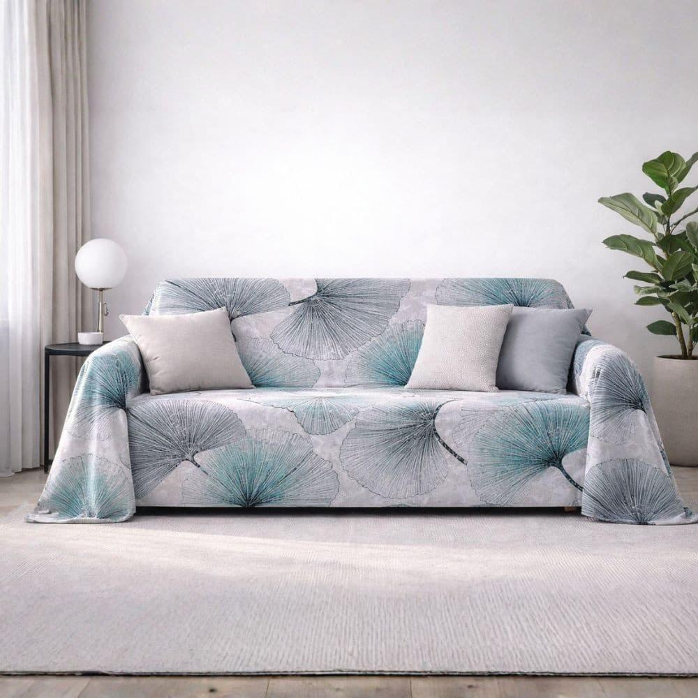 Granfoulard copridivano in cotone Ginkgo Laura Botticelli Home - 2