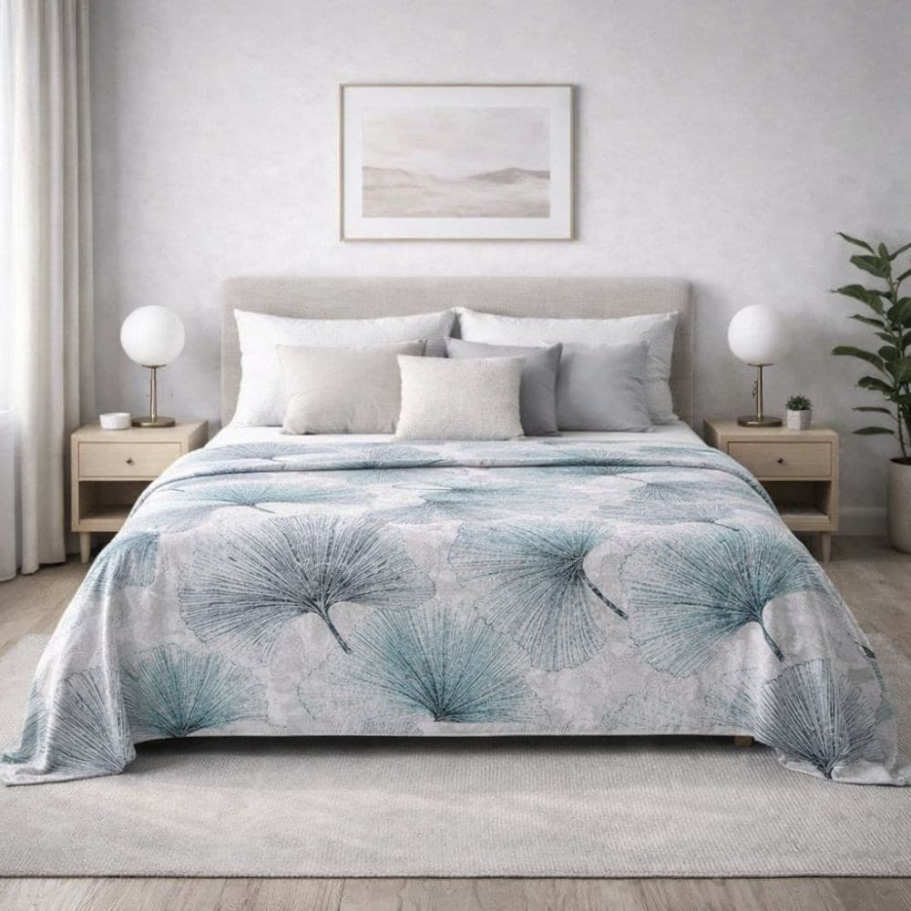 Granfoulard copridivano in cotone Ginkgo Laura Botticelli Home - 5