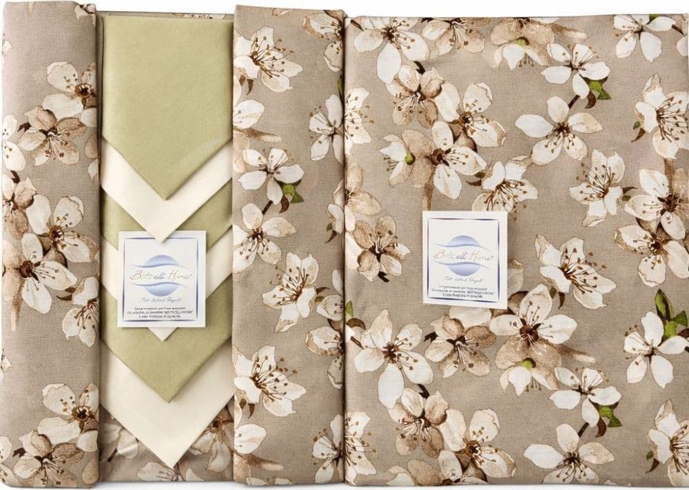 Tovaglia da tavola Fiori di pesco Botticelli Home con tovaglioli - 2