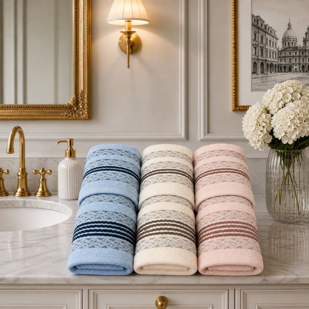Set Asciugamani Botticelli Home Carmen 6 pezzi - 2