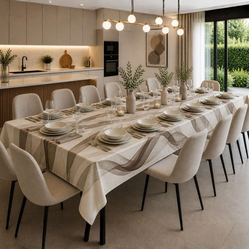Tovaglia da tavola moderna Botticelli Home Ellisse - 10