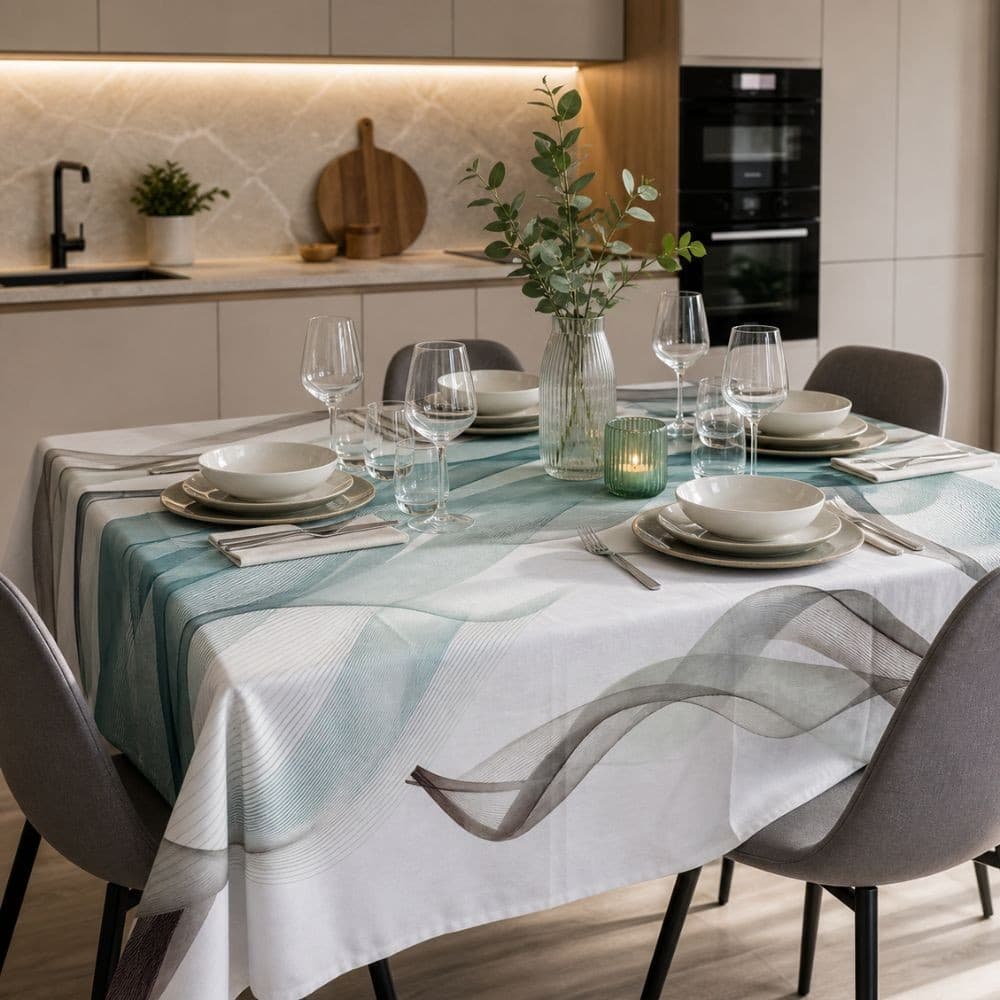 Tovaglia da tavola moderna Botticelli Home Ellisse - 11