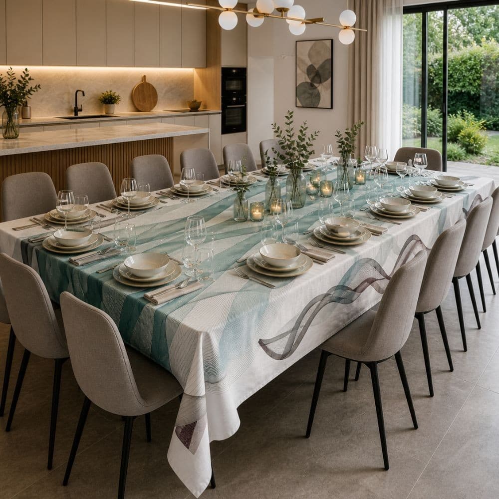 Tovaglia da tavola moderna Botticelli Home Ellisse - 2