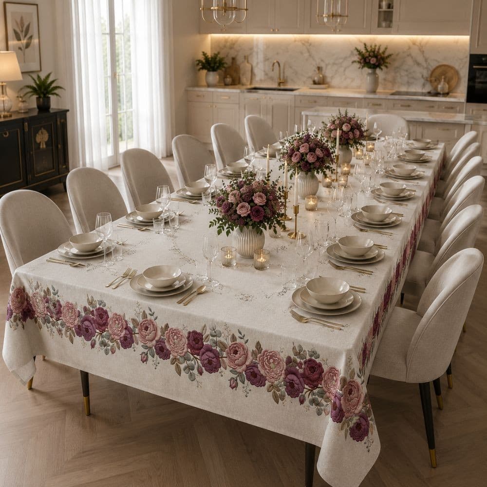 Tovaglia da tavola in cotone Botticelli Home Classic - 4
