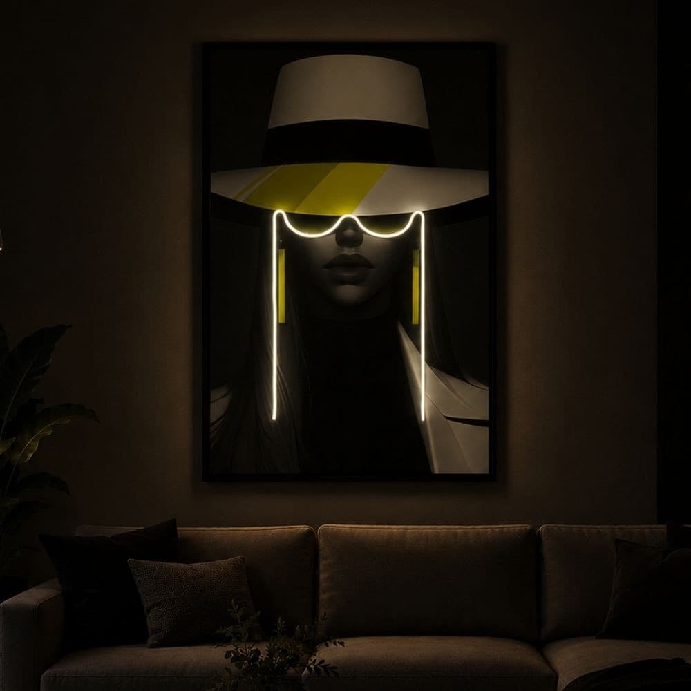 Quadro Led su tela con cornice Jennifer - 6