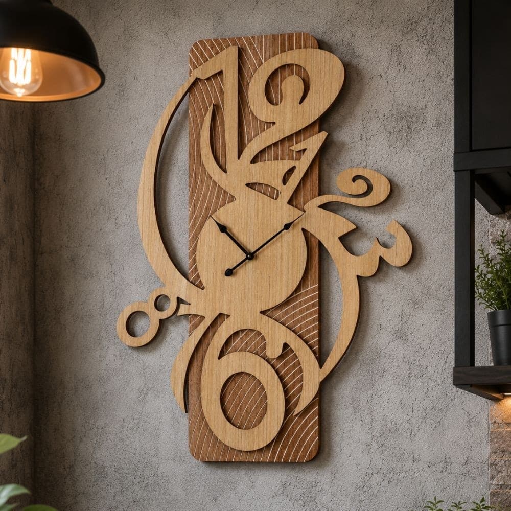Orologio da Parete Moderno Effetto Legno - 2
