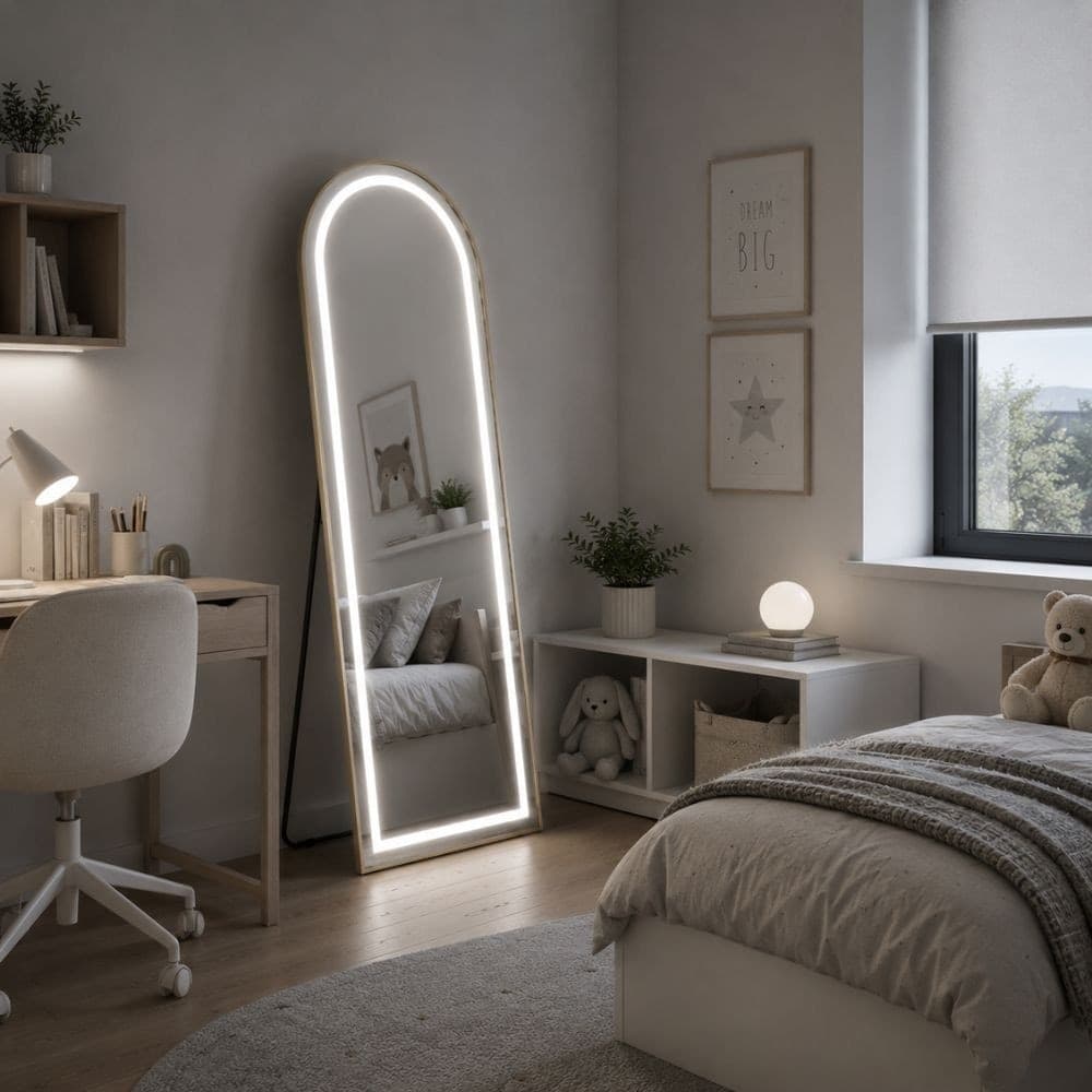Specchio da terra Led con accensione touch Arco - 3
