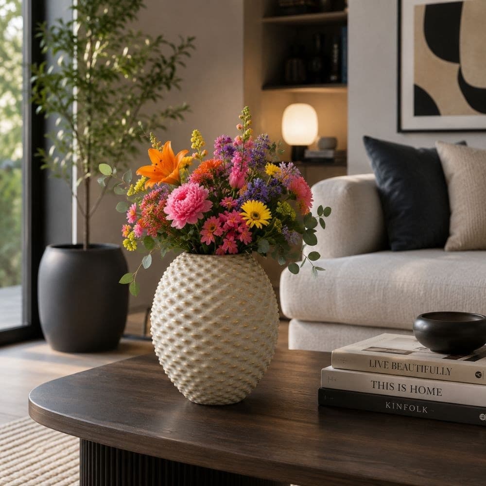 Vaso Moderno in Ceramica forma sferica Luxury - 4