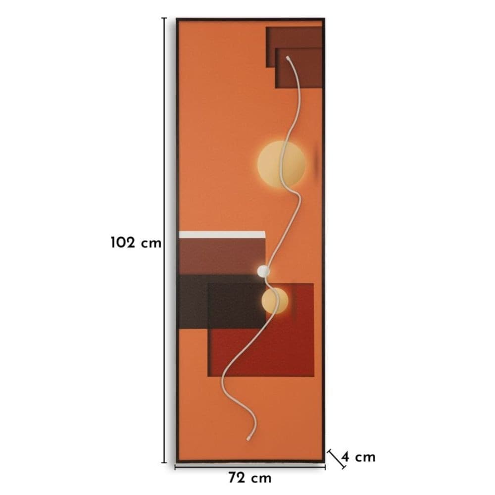 Quadro a Led Astrazione Moderna - 8