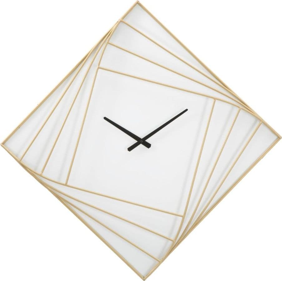 Orologio da Parete Moderno Elegante Rombo Dorato - 4