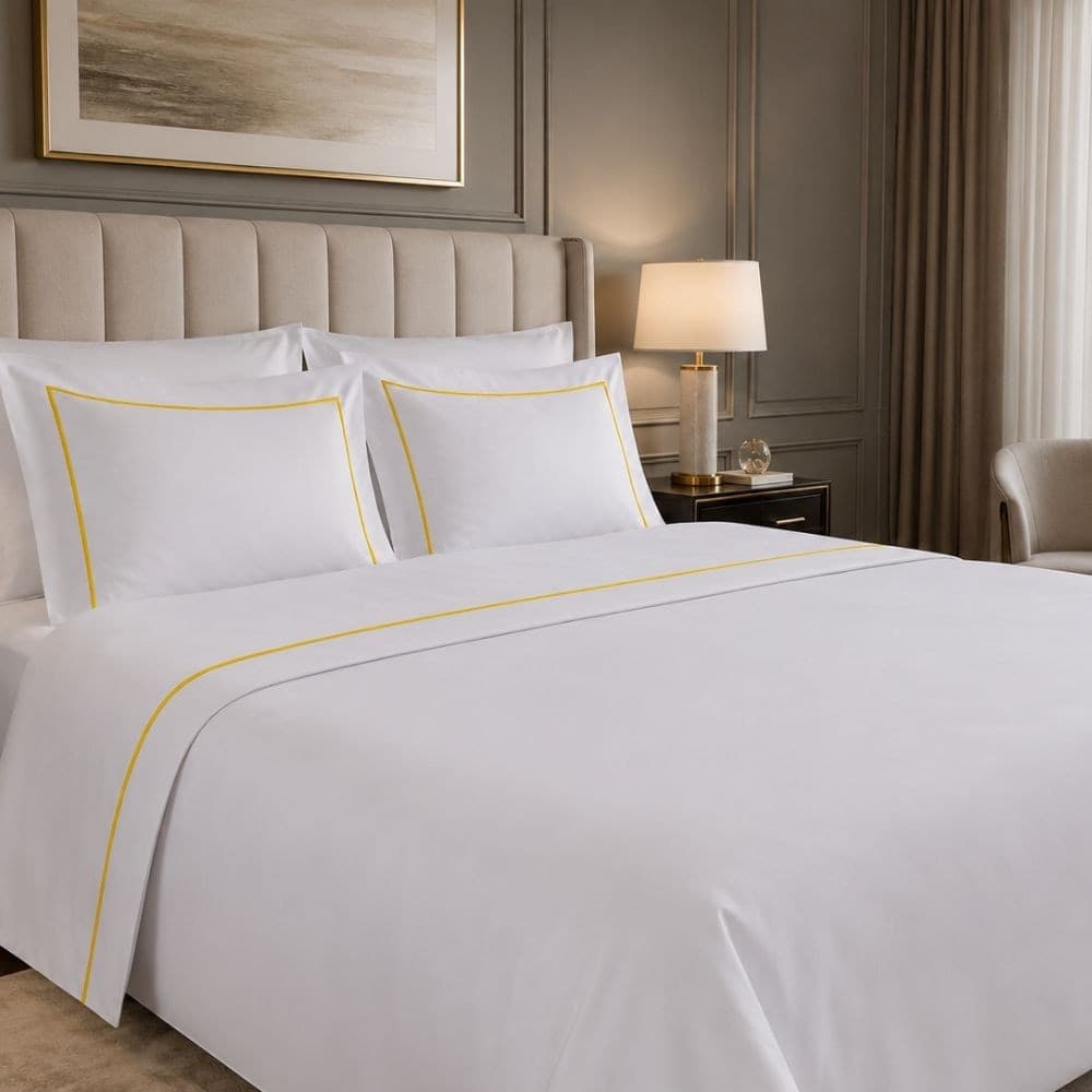 Completo Letto Matrimoniale in Cotone con Bacchette Personalizzabili - 15