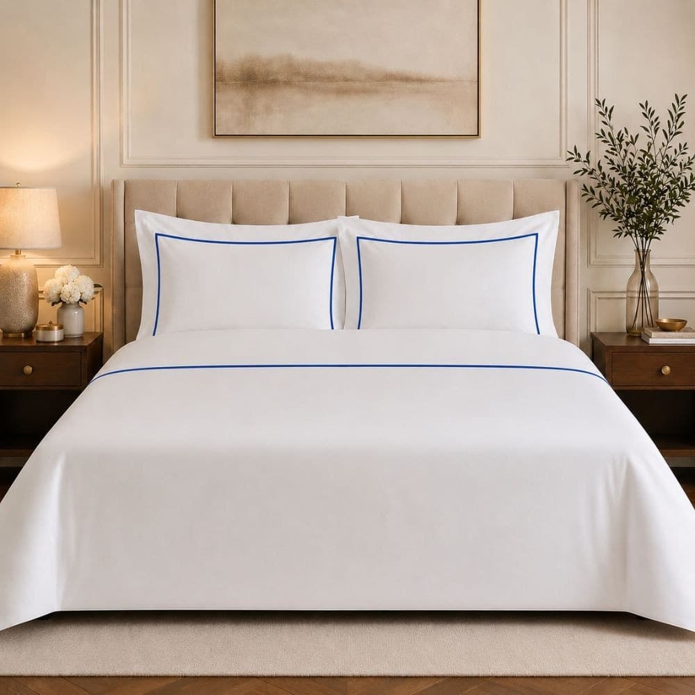 Completo Letto Matrimoniale in Cotone con Bacchette Personalizzabili - 4