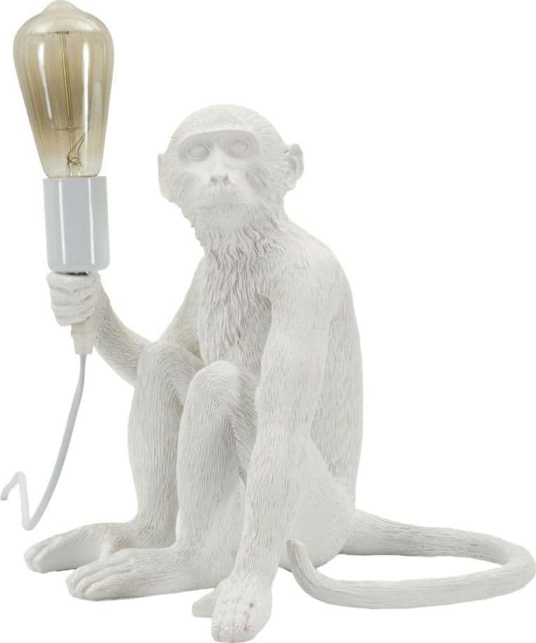 Lampada da Tavolo Scimmia bianca seduta Monkey - 4