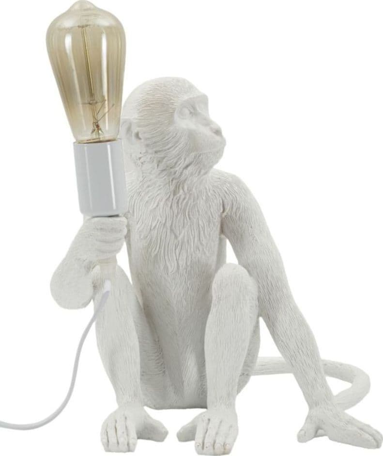 Lampada da Tavolo Scimmia bianca seduta Monkey - 5