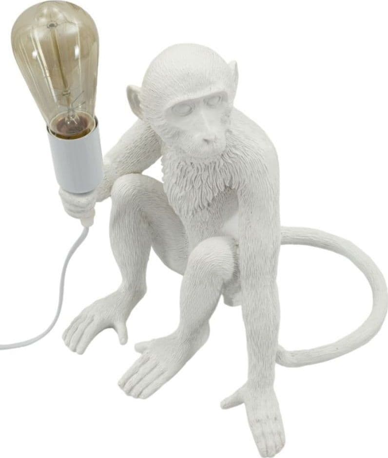 Lampada da Tavolo Scimmia bianca seduta Monkey - 6