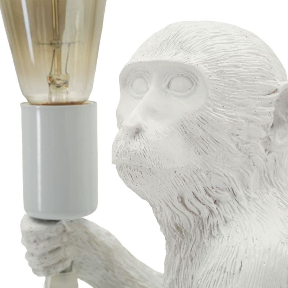 Lampada da Tavolo Scimmia bianca seduta Monkey - 7