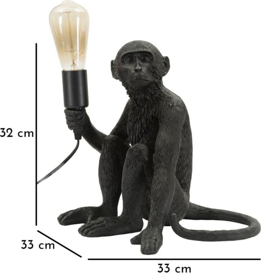 Lampada da Tavolo Scimmia nera seduta Monkey - 9