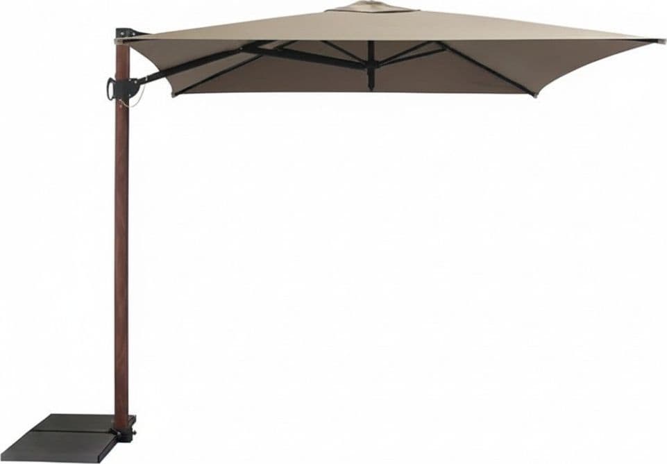 Ombrellone Laterale con Palo laterale cm.250x250 Trend Wood Maffei - 3