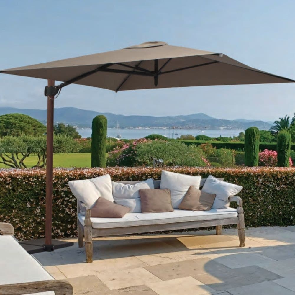 Ombrellone Laterale con Palo laterale cm.250x250 Trend Wood Maffei - 7