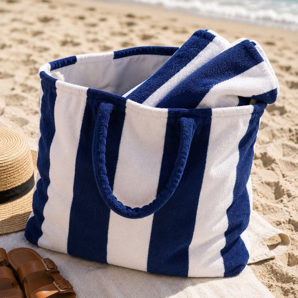 Set Mare Forte dei Marmi Blu – Telo e Borsa Coordinata - 2