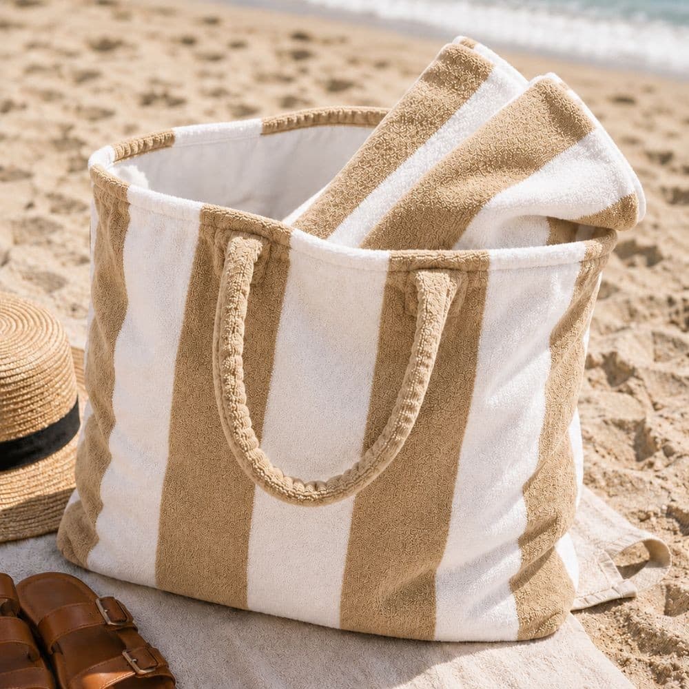 Set Mare Forte dei Marmi Sabbia - Telo e Borsa Coordinata - 2