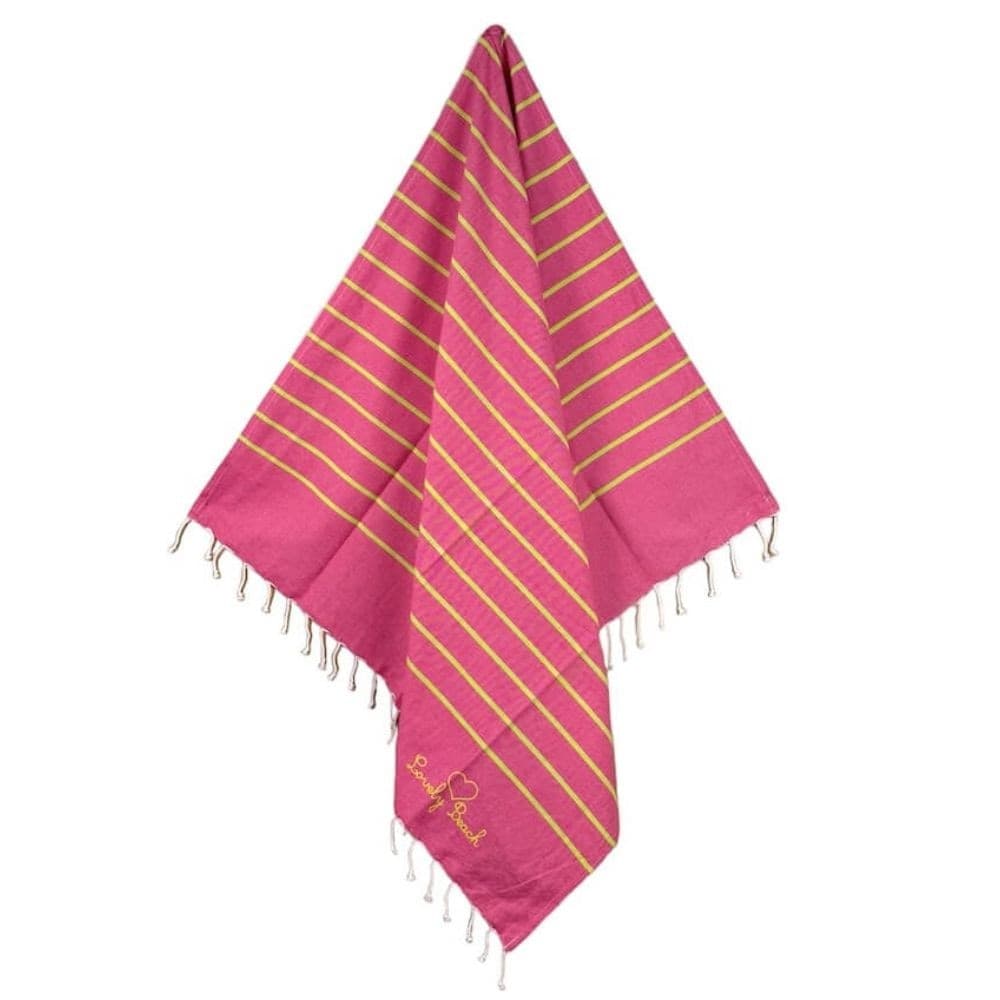 Telo Mare Fouta in cotone con Frange - 12