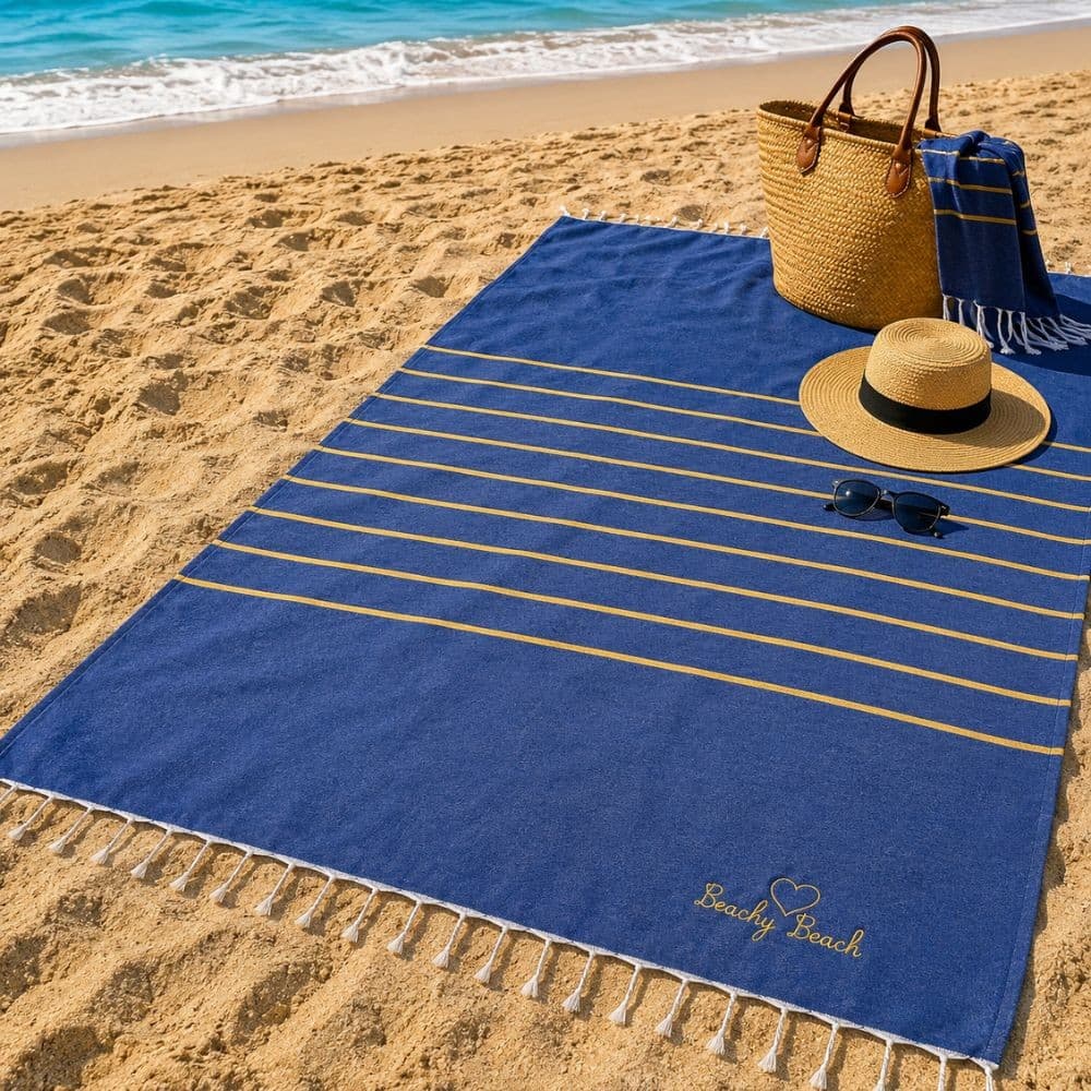 Telo Mare Fouta in cotone con Frange - 13
