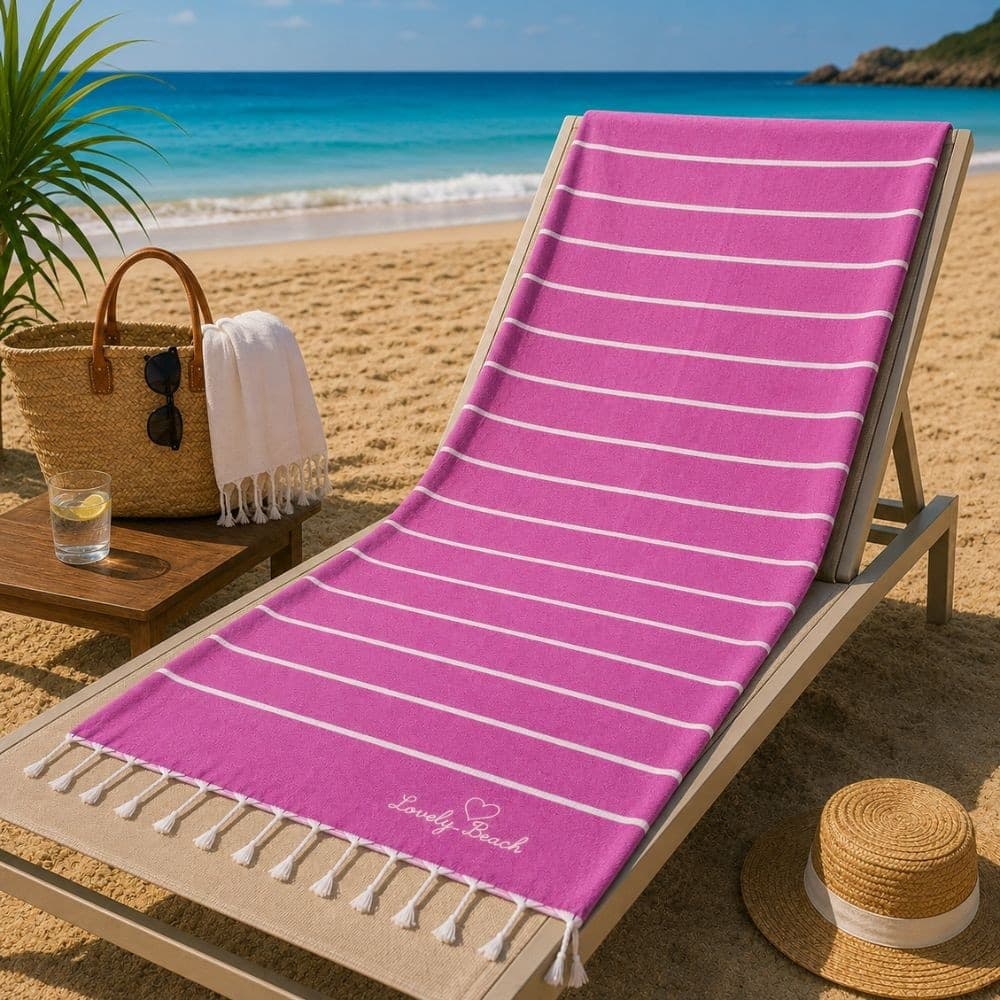Telo Mare Fouta in cotone con Frange - 22