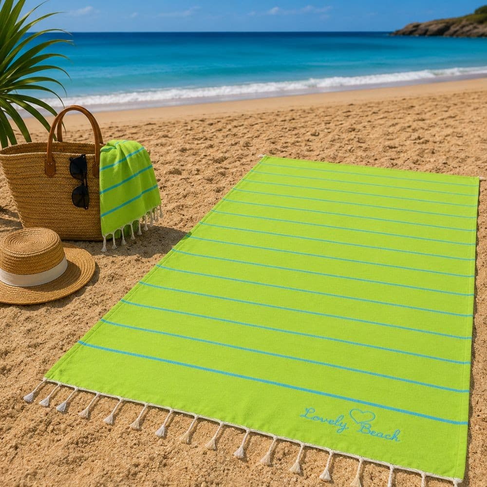 Telo Mare Fouta in cotone con Frange - 29