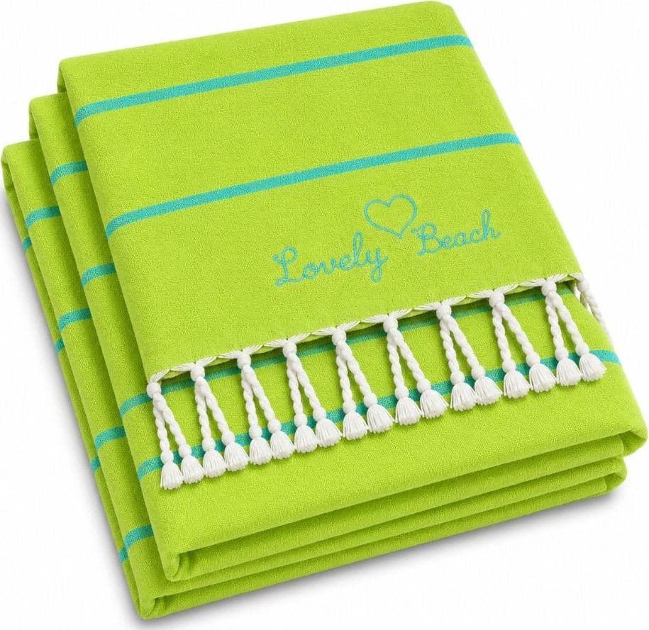 Telo Mare Fouta in cotone con Frange - 32
