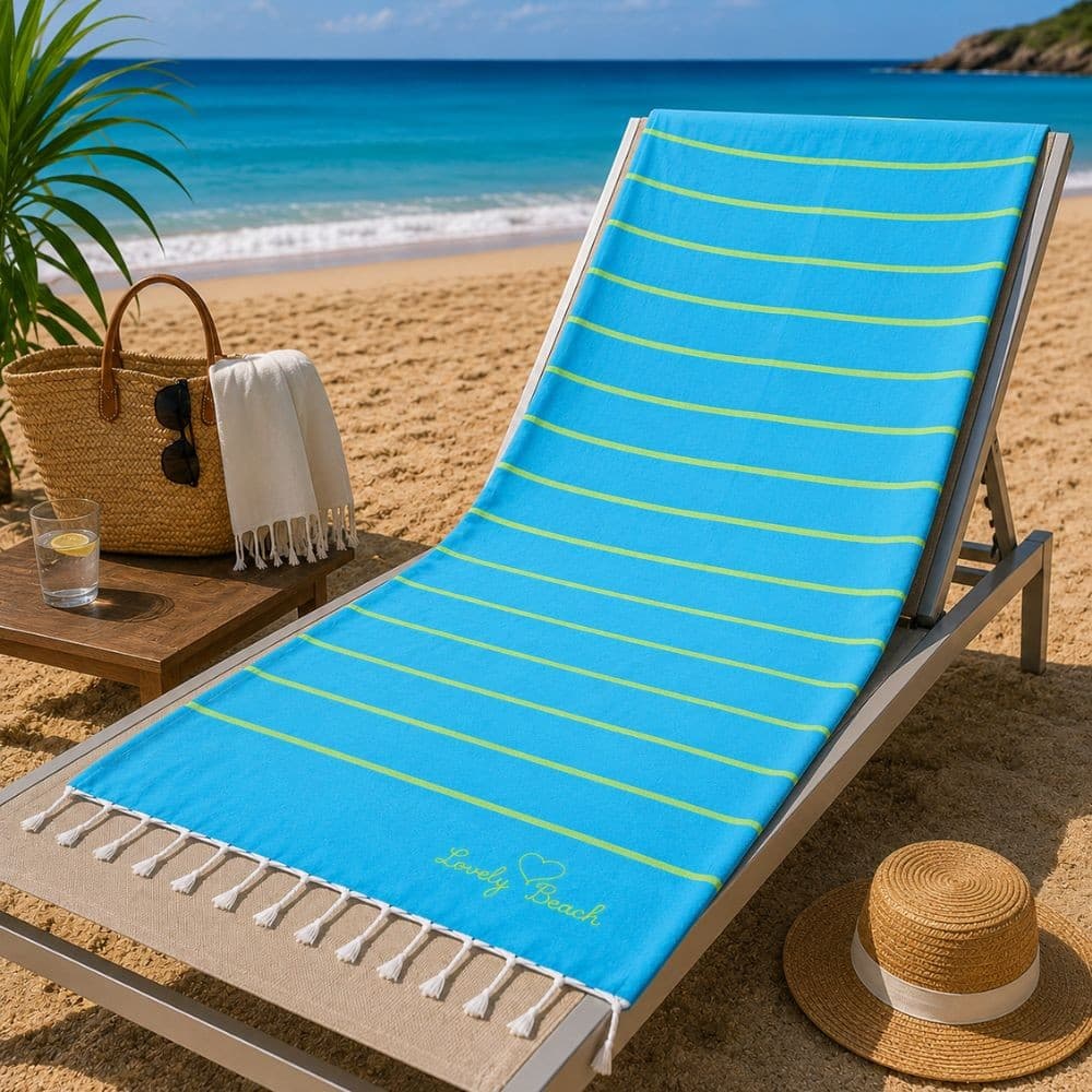 Telo Mare Fouta in cotone con Frange - 6