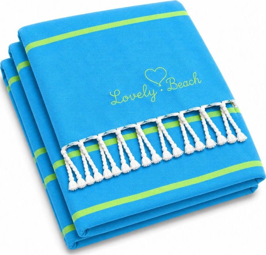 Telo Mare Fouta in cotone con Frange - 7