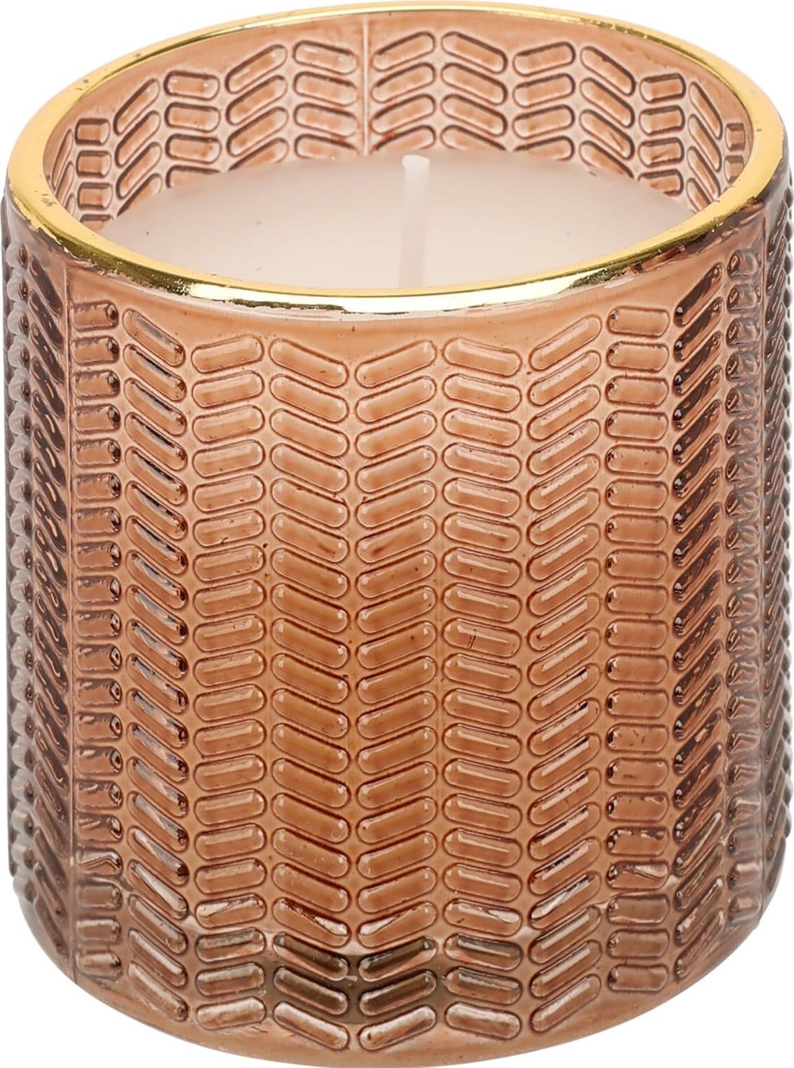 Vaso in vetro con candela, decorazione per interno da 7 cm - 6