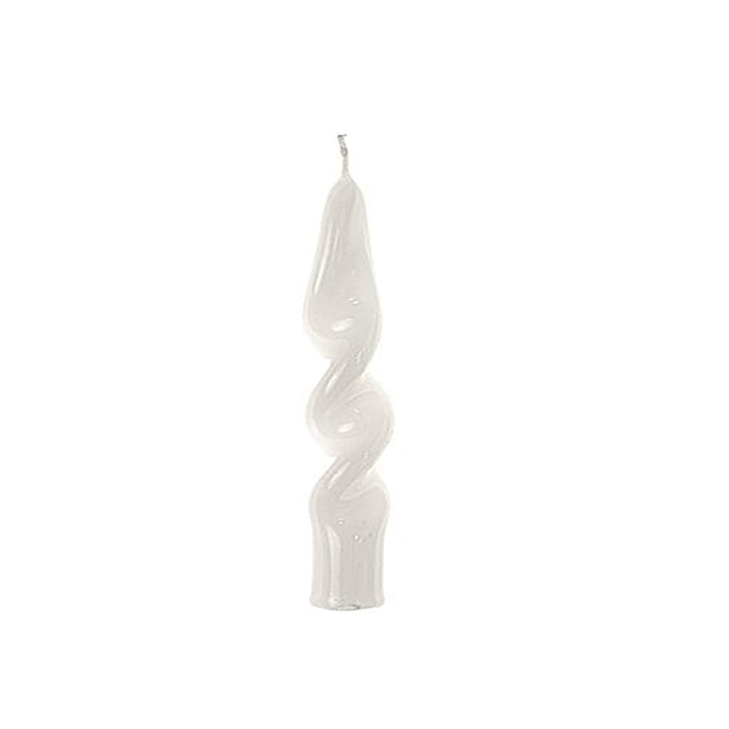 Candela "New Fiamma" colore bianco, modello lucido da h 29 cm - 2